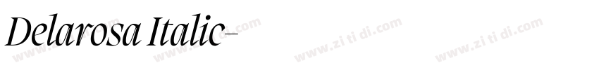 Delarosa Italic字体转换